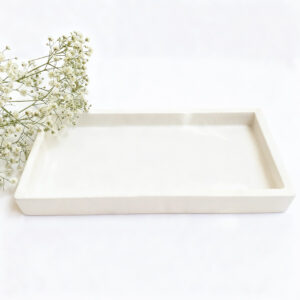 מגש בטון לבן דגם Clean